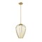 Z-Lite Savanti Pendant, 1-Light, 12 In.W x 16.5 In.H, Modern Gold/White Opal 7507-12MGLD - alternate 5